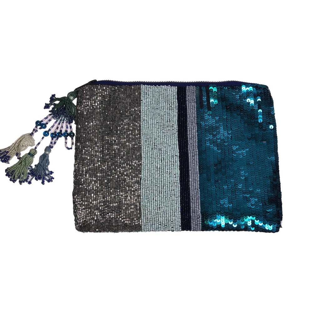 Anthropologie Clutch Jasper & Jeera Beaded Sequin Bag Anthropologie Boho Ethnic